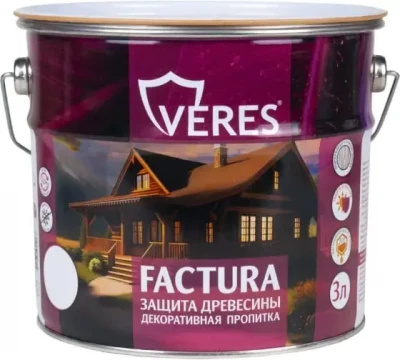 Пропитка для дерева декоративная Скандинавия ВЕРЕС Фактура (3 л)