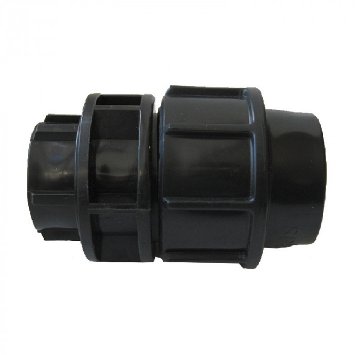 Муфта компрессионная комбинированная PN16 40х1", ВР, полиэтилен (ПНД) СПЕКТР ПЛАСТ