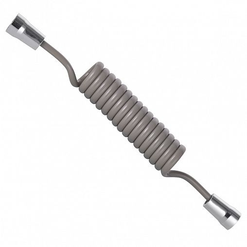 Шланг для душа спиральный полиуретан серый 1/2"-1/2" (A44M) ФАШУН (0,32-2м)