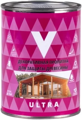 Пропитка для дерева декоративная бесцветная V (В) Ультра (0,8л)