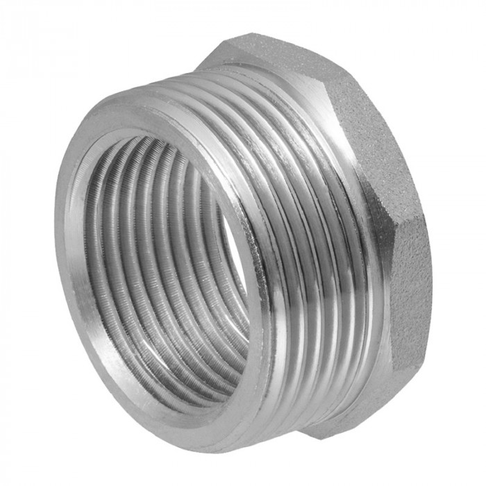 Футорка 1/2" х 3/8", штуцер-гайка (Н-В), латунь