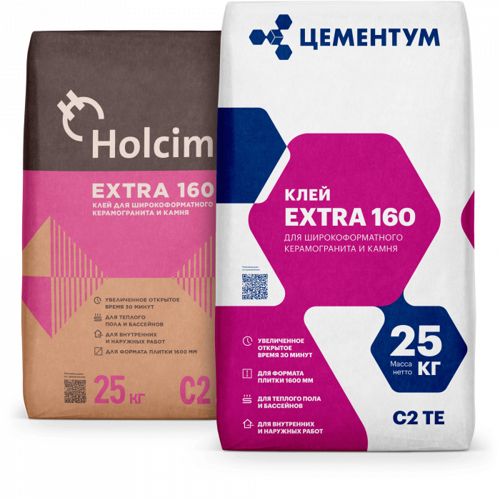 Клей для плитки ЦЕМЕНТУМ (ХОЛСИМ) С2ТЕ 25 кг