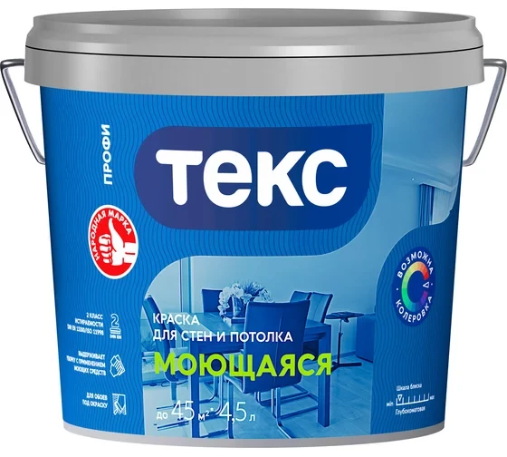 Краска моющаяся основа А ТЕКС ПРОФИ (4,5л=7,1кг)